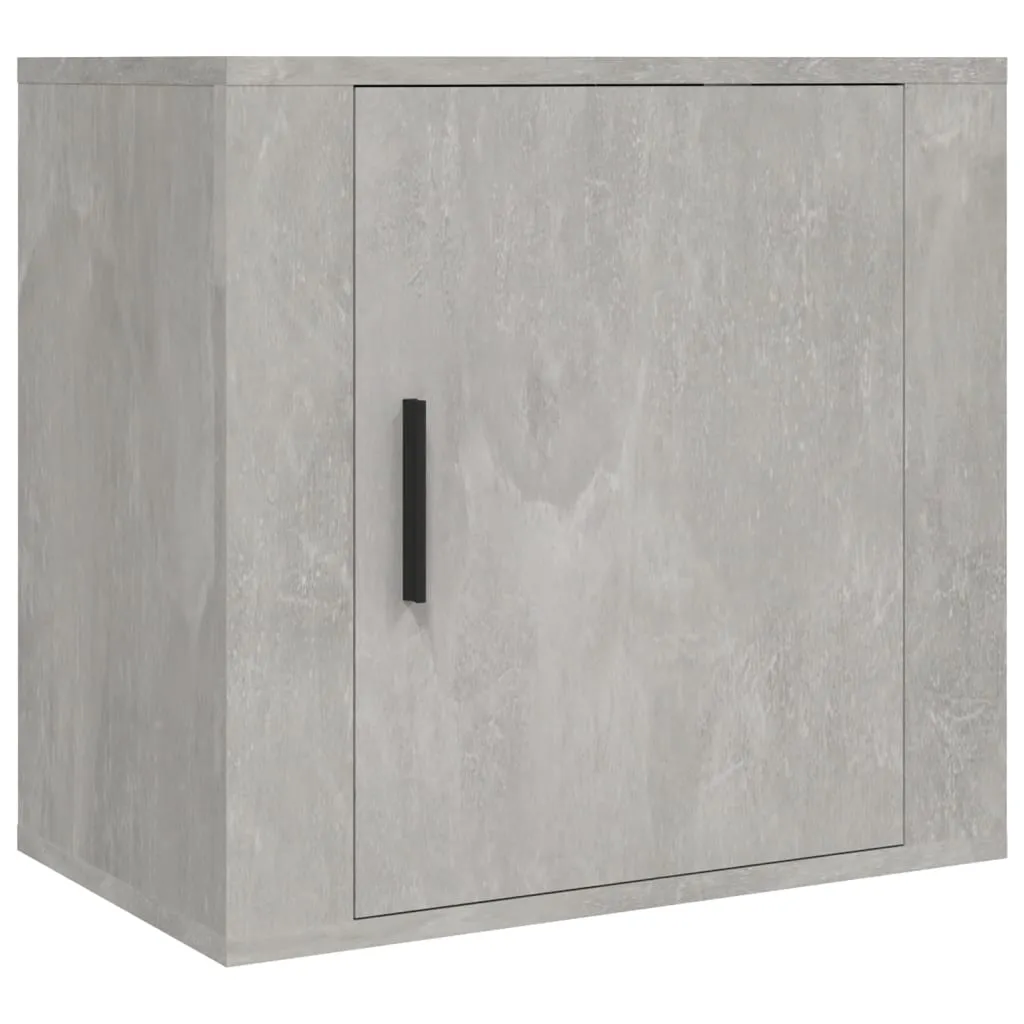 vidaXL Wall-mounted Bedside Cabinets 2 pcs Concrete Grey 50x30x47 cm