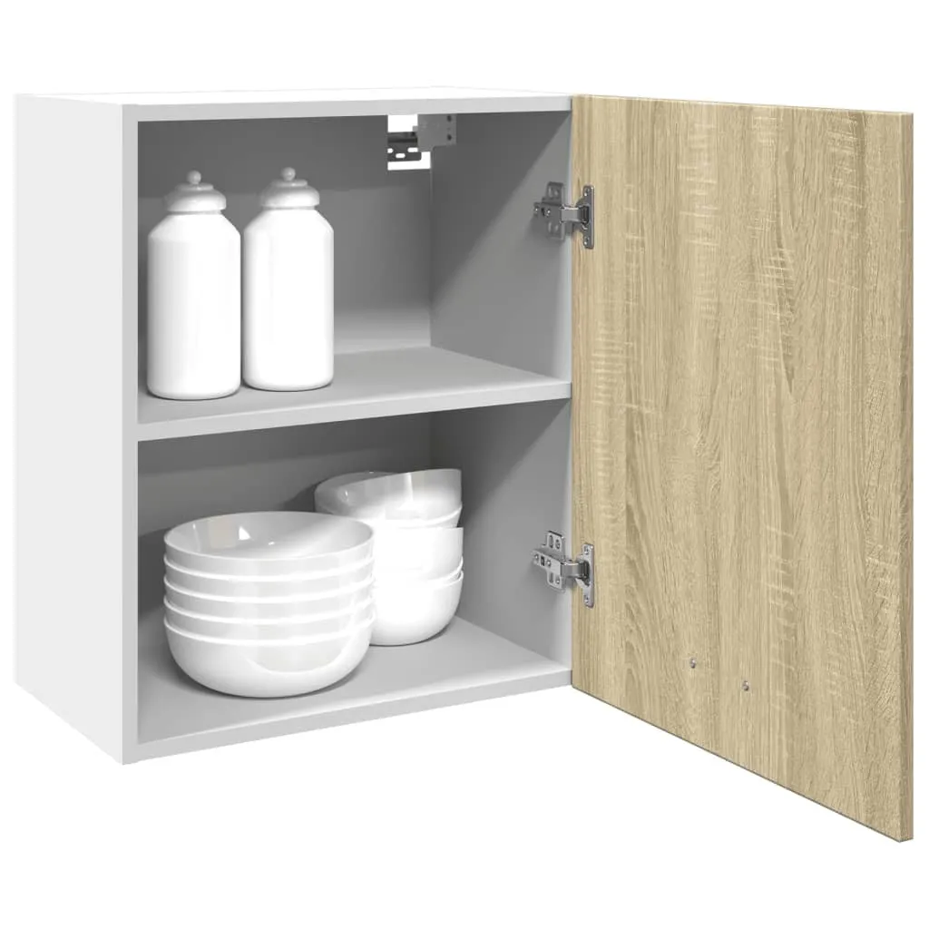 vidaXL Wall Mounted Cabinet Sonoma Oak 50x31x60 cm Engineered Wood