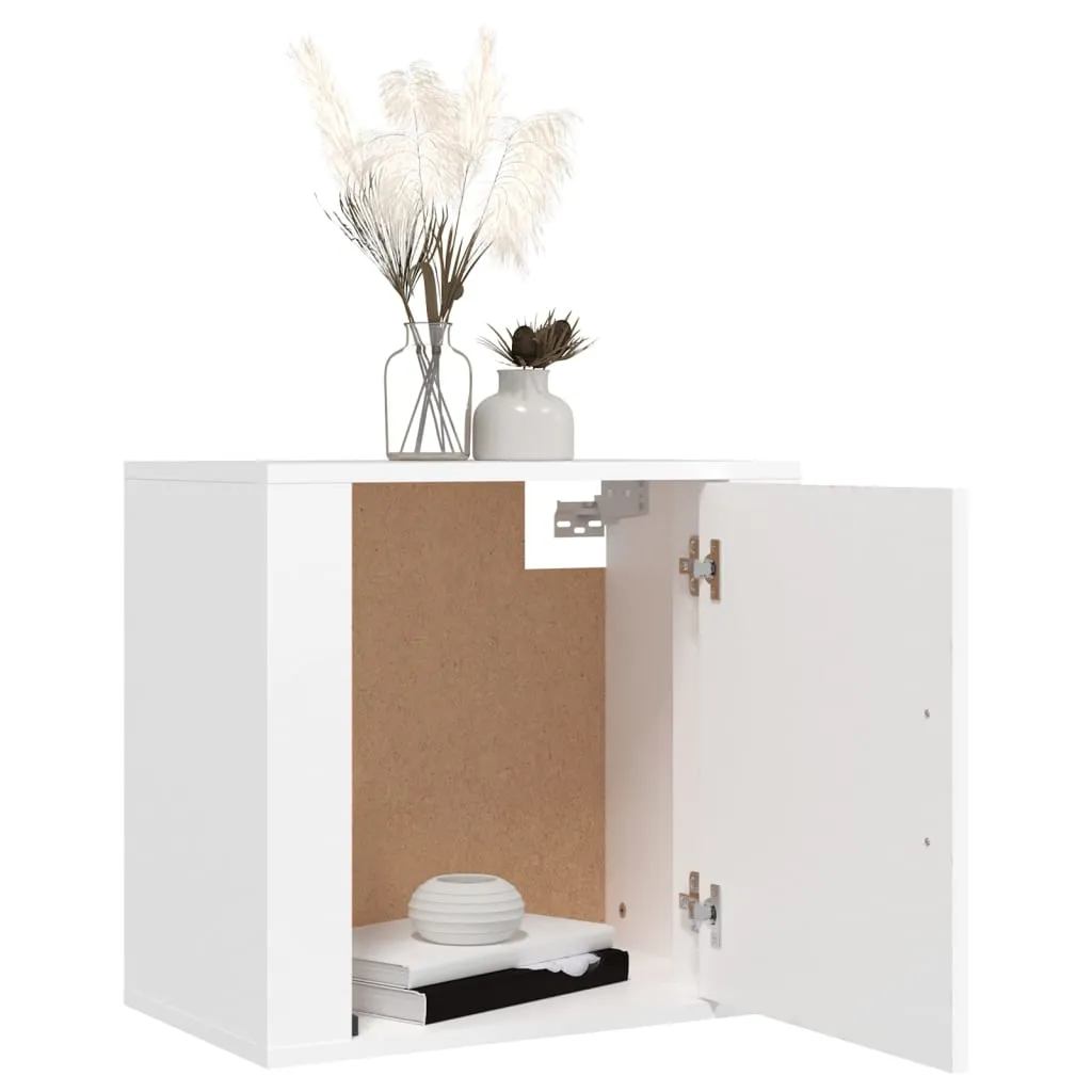 Wall-mounted Bedside Cabinets 2 pcs White 50x30x47 cm