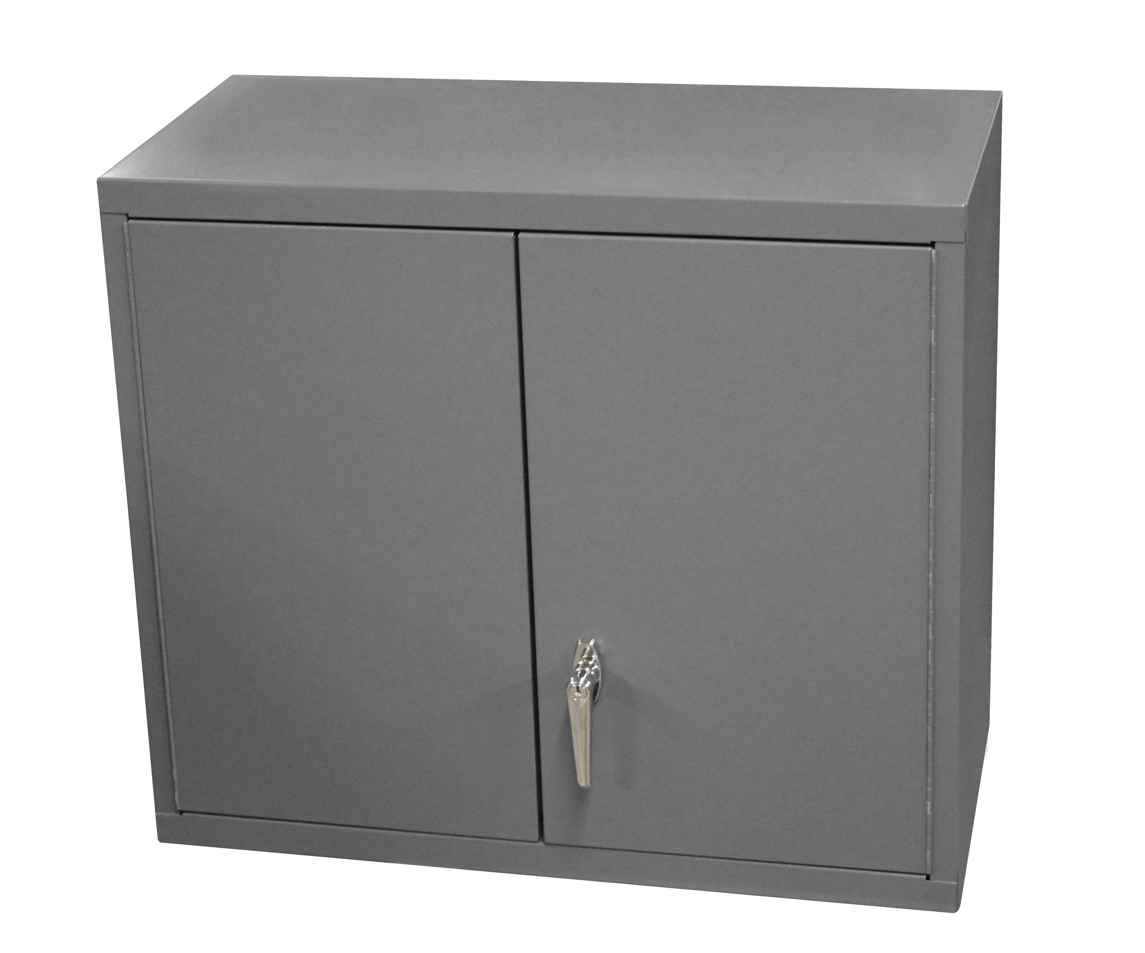 Wall Mounted Storage Cabinet, 3 Shelves 30" to 36" Wide