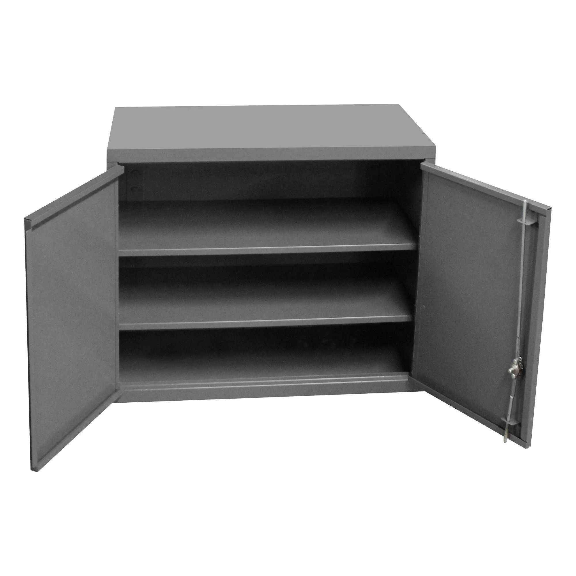 Wall Mounted Storage Cabinet, 3 Shelves 30" to 36" Wide