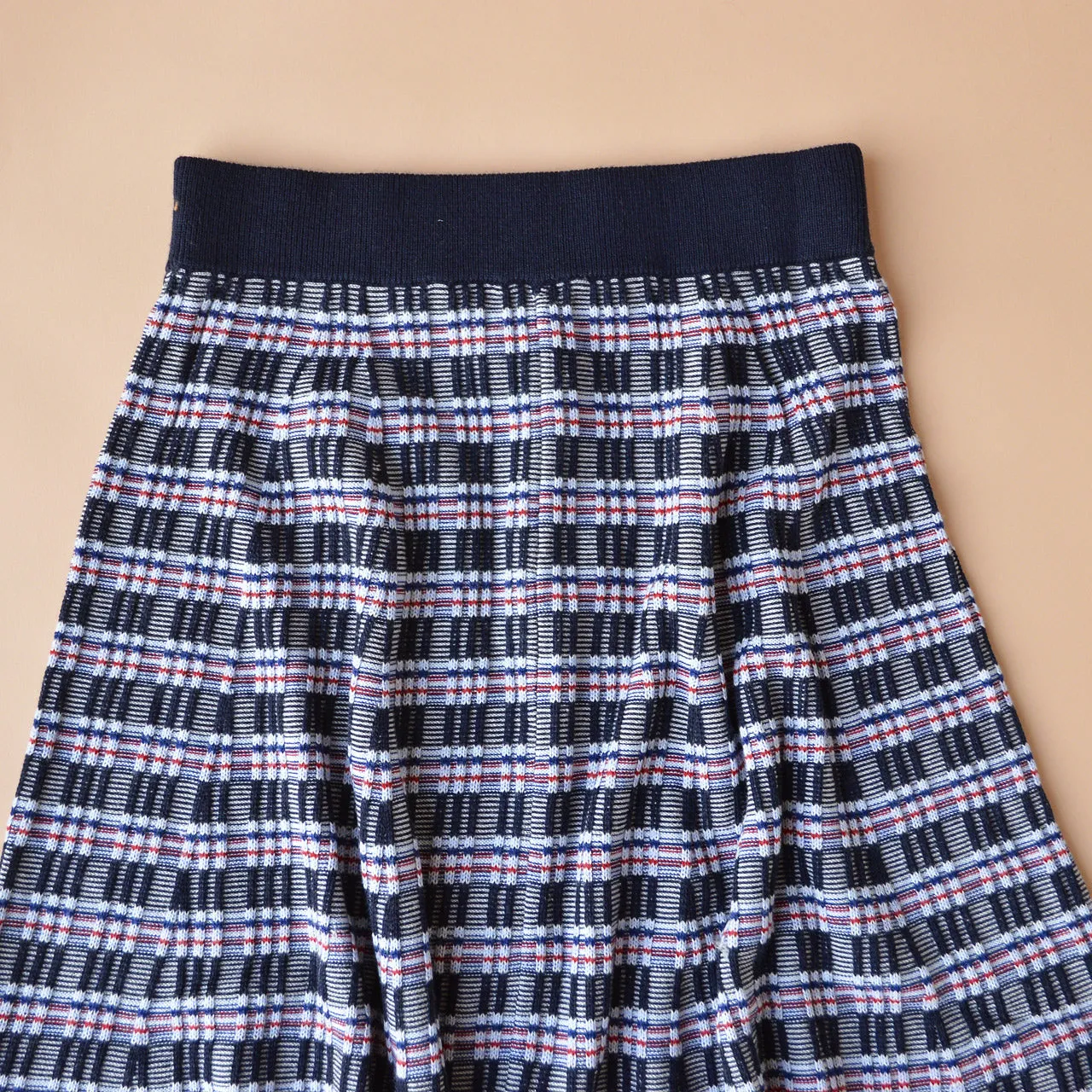 Women's Jacquard Rib Skirt in 100% Merino (XS-L)