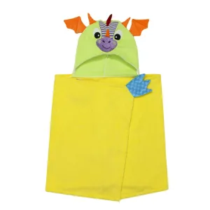 Zoocchini Kids Plush Terry Hooded Bath Towel Dragon 2Y 